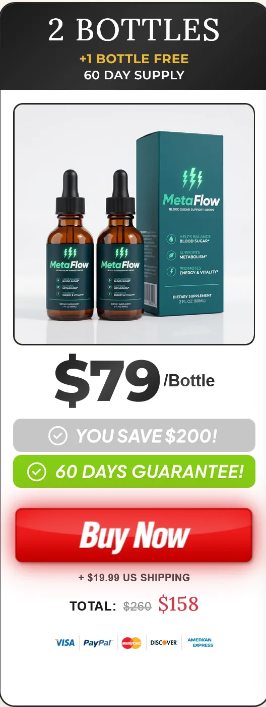 MetaFlow Blood Sugar Support 2+1 Bundle - Best Price in USA - Save $200 Today