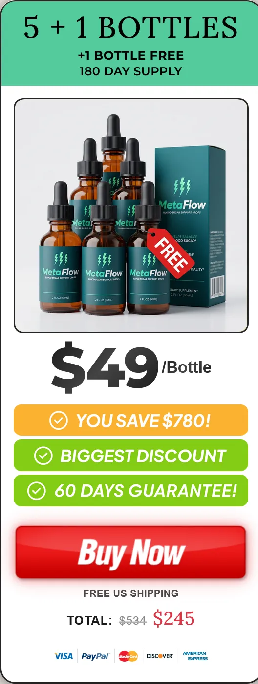 MetaFlow Blood Sugar Support 5+1 Bundle - Best Price USA - Save $780 Today